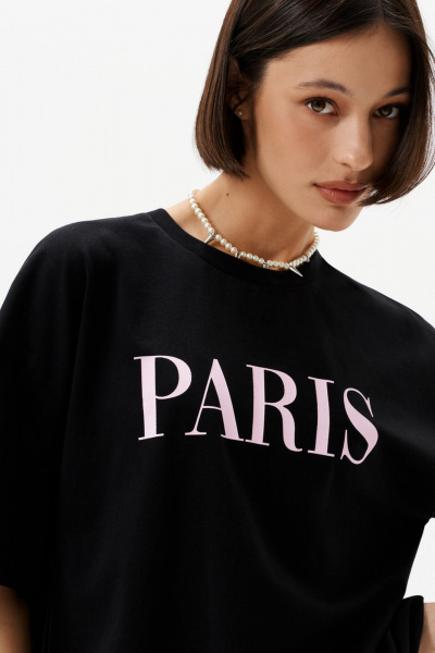 Футболка 10DENCY 23335 черный/розовый - фото 7