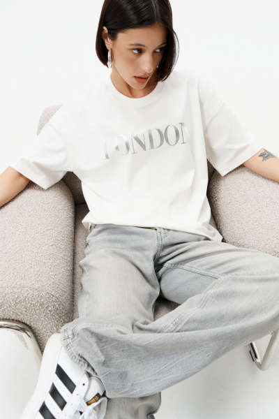 Футболка 10DENCY 23337 молочный/серебристый - фото 8