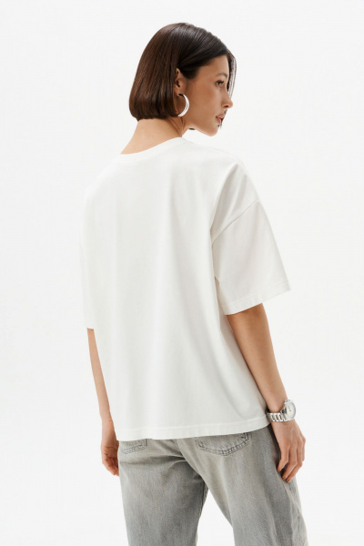 Футболка 10DENCY 23337 молочный/серебристый - фото 7