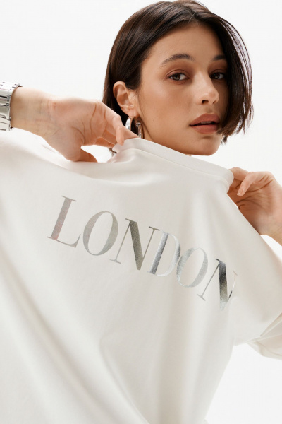 Футболка 10DENCY 23337 молочный/серебристый - фото 5