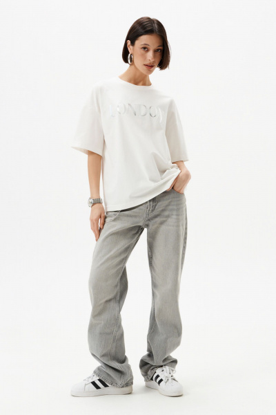 Футболка 10DENCY 23337 молочный/серебристый - фото 1