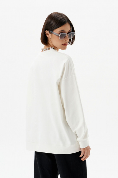 Свитшот 10DENCY 23338 молочный/серебро - фото 8