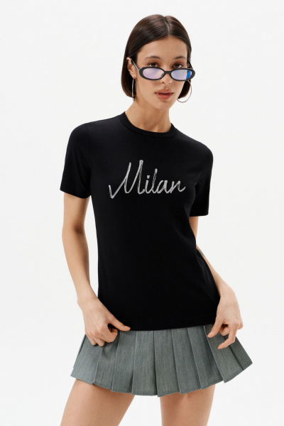 Футболка 10DENCY 23339 черный/серебристый - фото 7