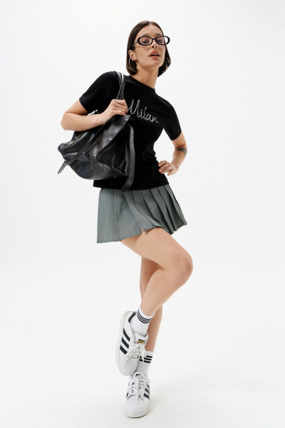 Футболка 10DENCY 23339 черный/серебристый - фото 4