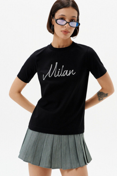 Футболка 10DENCY 23339 черный/серебристый - фото 1