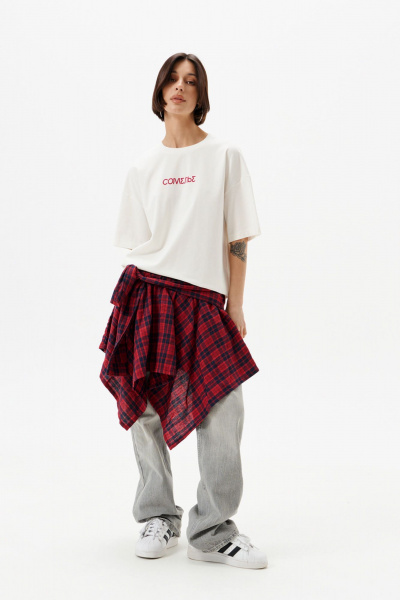 Майка 10DENCY 23469 молочный/винный - фото 1