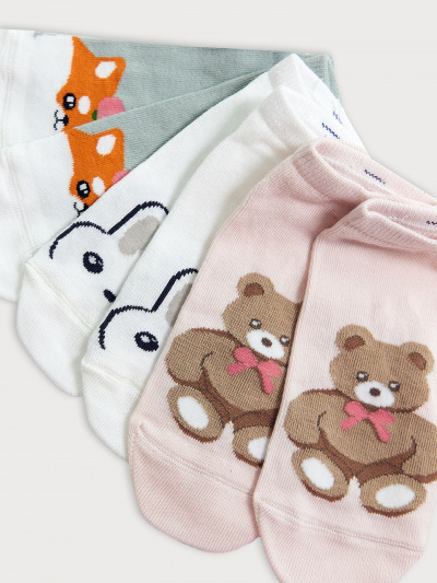 Носки Mark Formelle 406A-2785/B5-243406A белый_св.оливка_зефирный_рис.2785 - фото 12