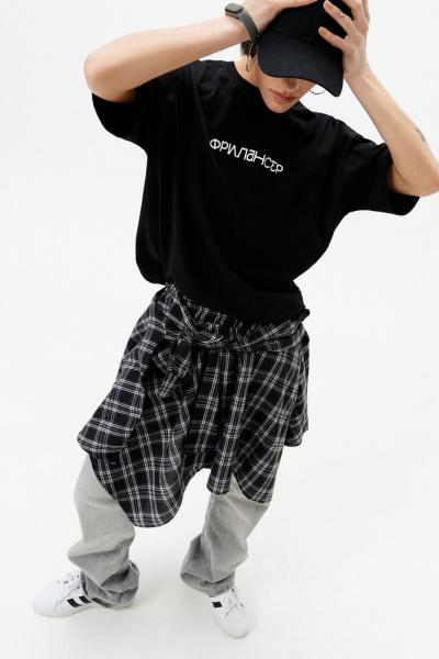 Майка 10DENCY 23470 черный/молочный - фото 6