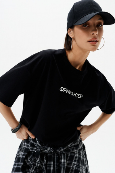 Майка 10DENCY 23470 черный/молочный - фото 5