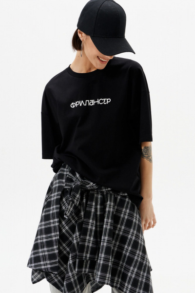 Майка 10DENCY 23470 черный/молочный - фото 3