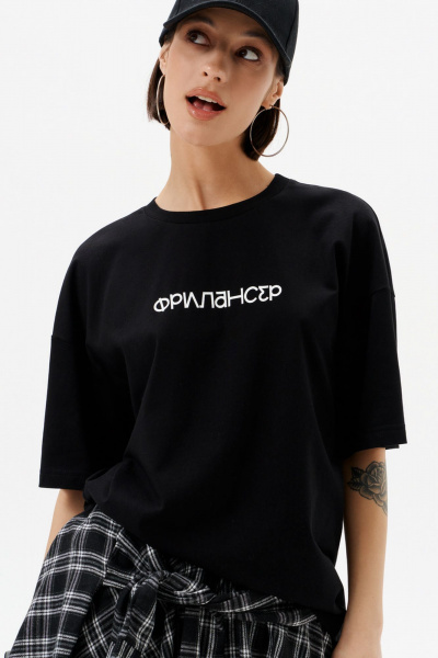 Майка 10DENCY 23470 черный/молочный - фото 1