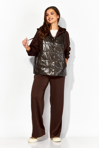 Брюки, куртка TAiER 1379 шоколад - фото 2