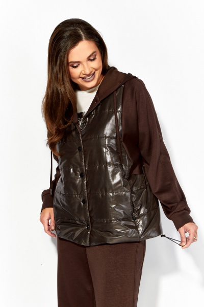 Брюки, куртка TAiER 1379 шоколад - фото 4