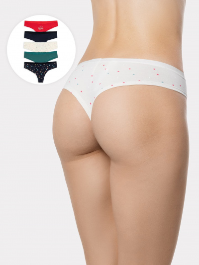 Трусы Mark Formelle 412247-5/22/10-19374П-5 разноцветные_горошки_на_молочном_2_сл_на_дет_п - фото 6