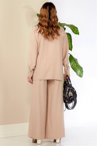 Брюки, рубашка Anastasia К976 бежевый - фото 3