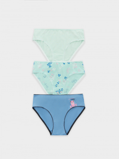 Трусы Mark Formelle 417740-3/25-66-36812П-0 св.синий_печать_3_сл_1тр_на_дет_пер - фото 3