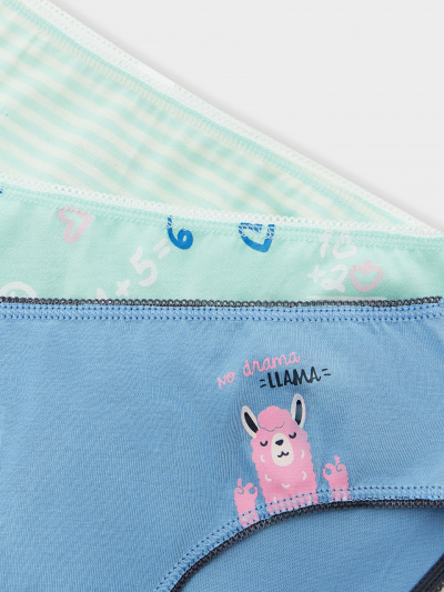 Трусы Mark Formelle 417740-3/25-66-36812П-0 св.синий_печать_3_сл_1тр_на_дет_пер - фото 5