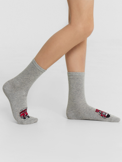 Носки Mark Formelle 430K-3071/B4-25430K-1 серый_меланж_рис.3071 - фото 37