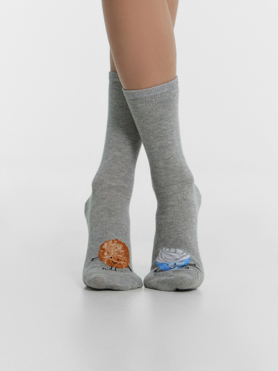 Носки Mark Formelle 430K-3082/B4-25430K-1 серый_меланж_рис.3082 - фото 25