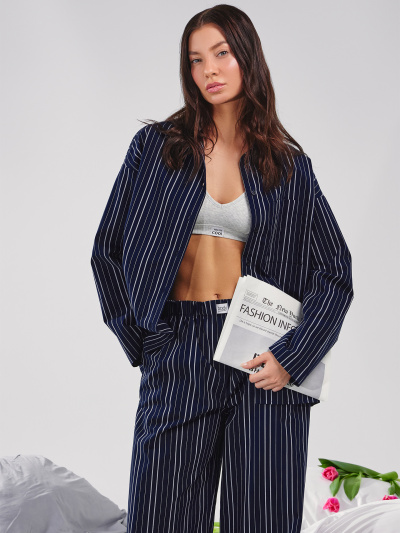 Рубашка Mark Formelle 502985/24-28944П-9 белая_полоска_на_море - фото 10