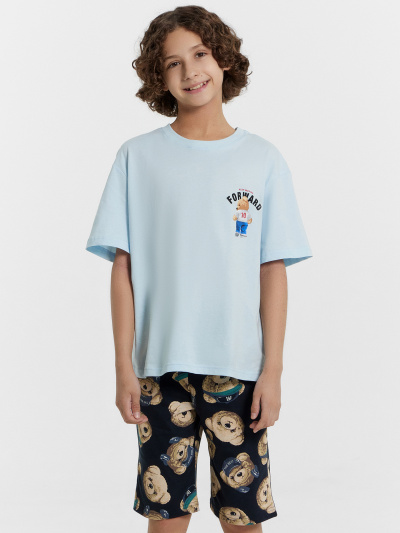 Футболка, шорты Mark Formelle 563327/24-30792ПП-0 кристалл_мишки_на_неви_3_сл_на_пол_3_сл_на_спинке - фото 13