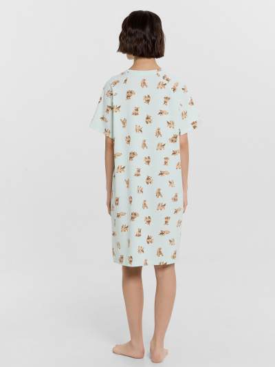 Сорочка Mark Formelle 572385/24-33467ПП-16 собачки_на_светлой_мяте_3_сл_на_пол - фото 29