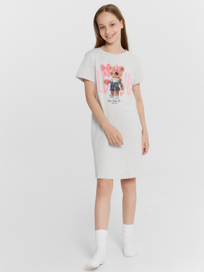 Сорочка Mark Formelle 577725/24-32229ПП-0 серый_меланж_4306_А_печать1_3_сл_на_пол - фото 5