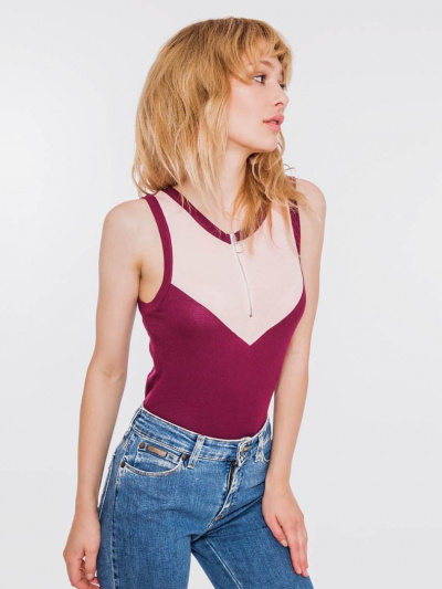 Боди Mark Formelle 582041/19-5767-1 бордовый_пыльная_роза - фото 8