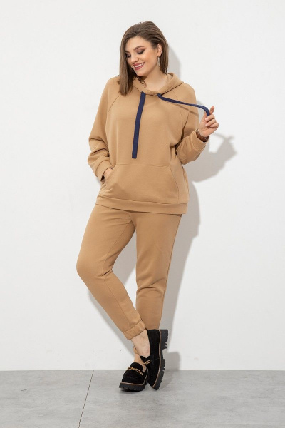 Брюки, худи Samnari ТЛ72 бежевый - фото 2