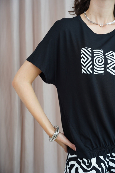 Брюки, футболка Купалинка 33200G.170-176 к.черный_набивка - фото 2