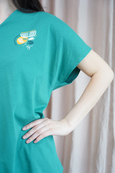 Брюки, джемпер Купалинка 34300G.158-164 к.зеленый_набивка - фото 4