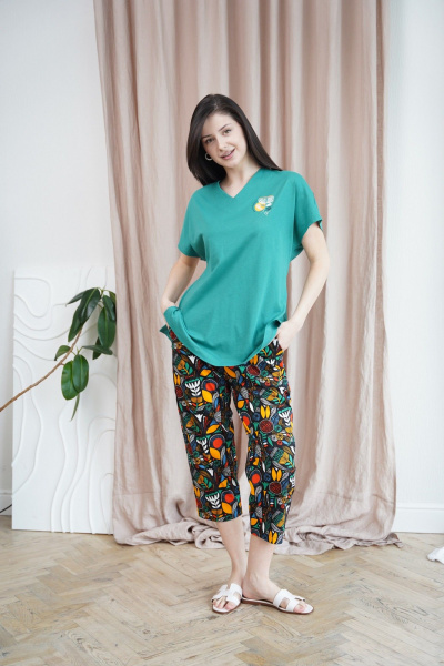 Брюки, джемпер Купалинка 34300G.170-176 к.зеленый_набивка - фото 6