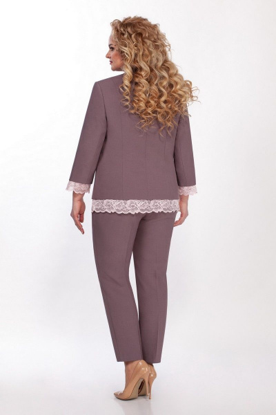Блуза, брюки, жакет LaKona 1338 кофейный_с _пудрой - фото 6