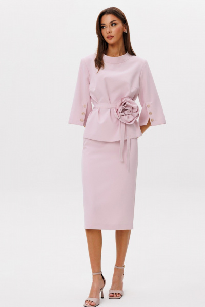 Блуза, юбка Ларс Стиль 1105 розовый - фото 2