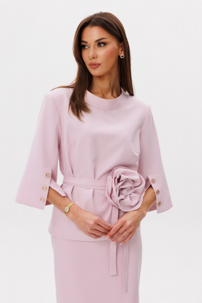 Блуза, юбка Ларс Стиль 1105 розовый - фото 4
