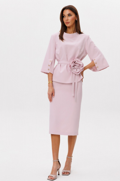 Блуза, юбка Ларс Стиль 1105 розовый - фото 1