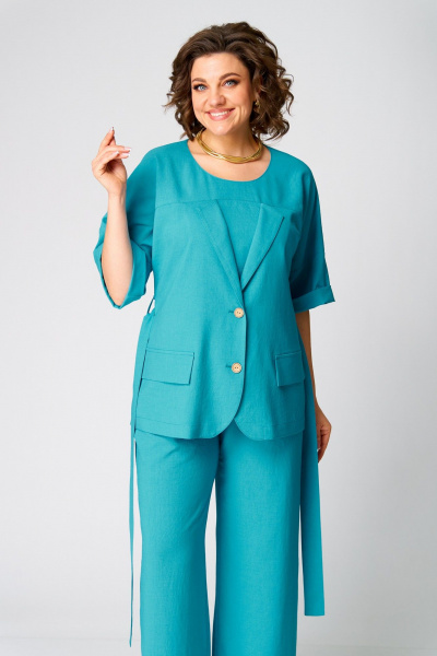 Блуза, брюки Danaida 2235 бирюзовый - фото 8