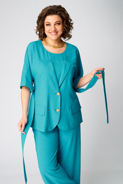 Блуза, брюки Danaida 2235 бирюзовый - фото 7