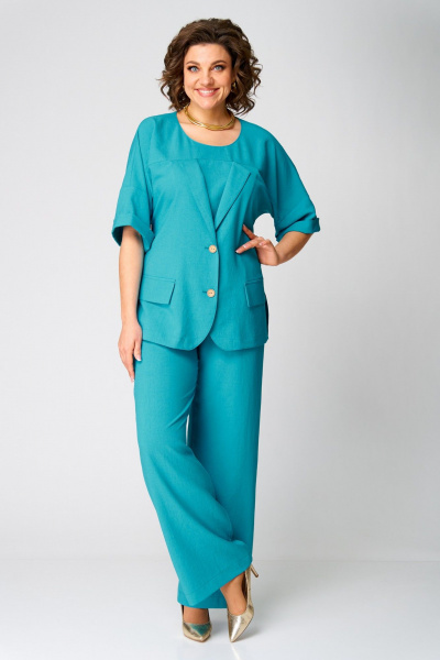 Блуза, брюки Danaida 2235 бирюзовый - фото 4