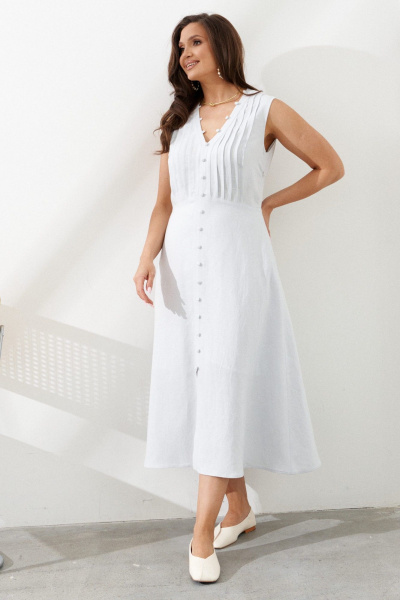 Платье AltaModa 1035 серо-голубой - фото 3