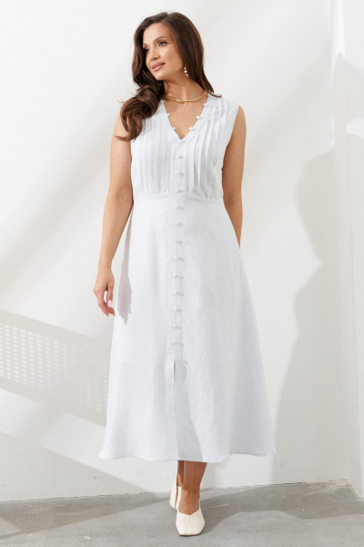 Платье AltaModa 1035 серо-голубой - фото 1