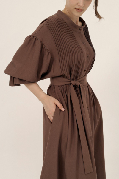 Платье ALIN 3001 шоколад - фото 8