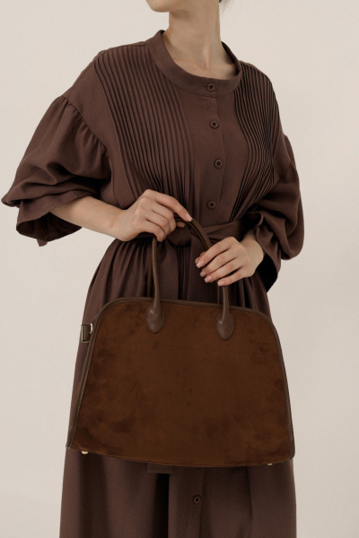 Платье ALIN 3001 шоколад - фото 6