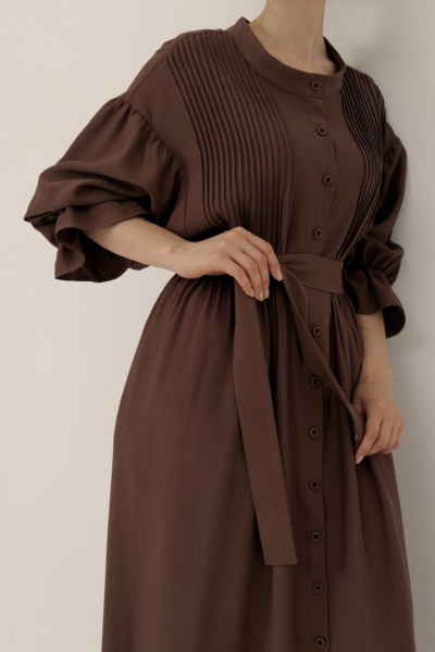 Платье ALIN 3001 шоколад - фото 3