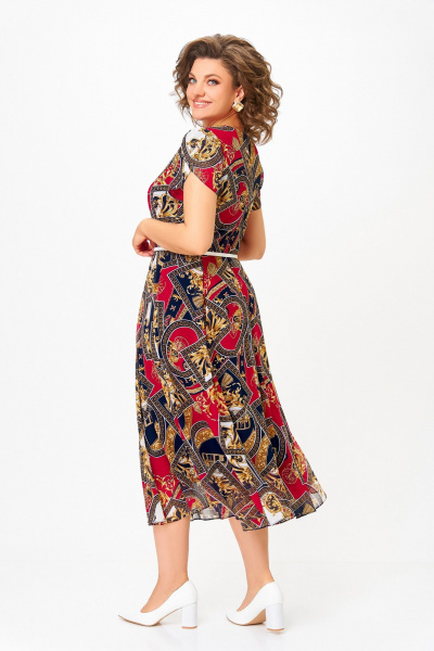 Платье Swallow 843.4 сине-бело-красный_принт - фото 7