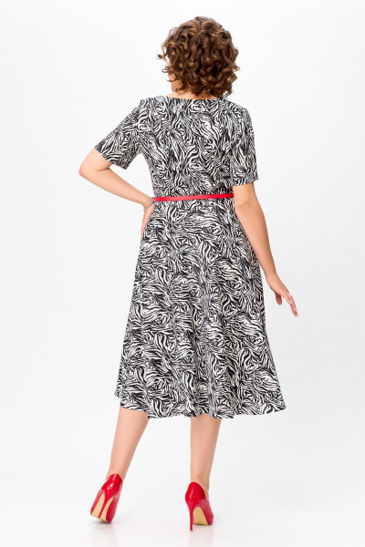 Летнее женское платье из вискозы с декоративным поясом Swallow 733 - фото 9