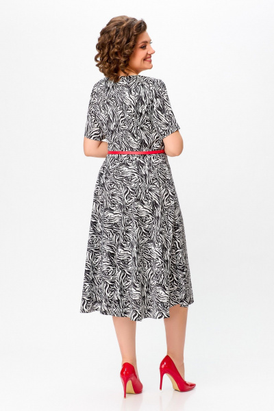 Летнее женское платье из вискозы с декоративным поясом Swallow 733 - фото 8