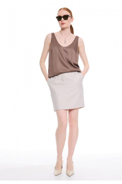 Юбка DEVITA 2021 бежевый - фото 1
