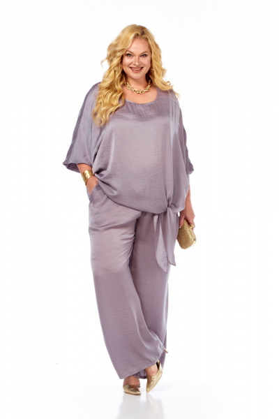 Блуза, брюки Диомант 2089 лаванда - фото 9