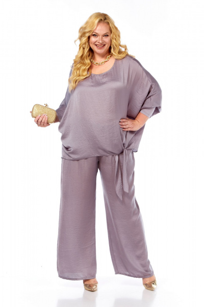 Блуза, брюки Диомант 2089 лаванда - фото 7